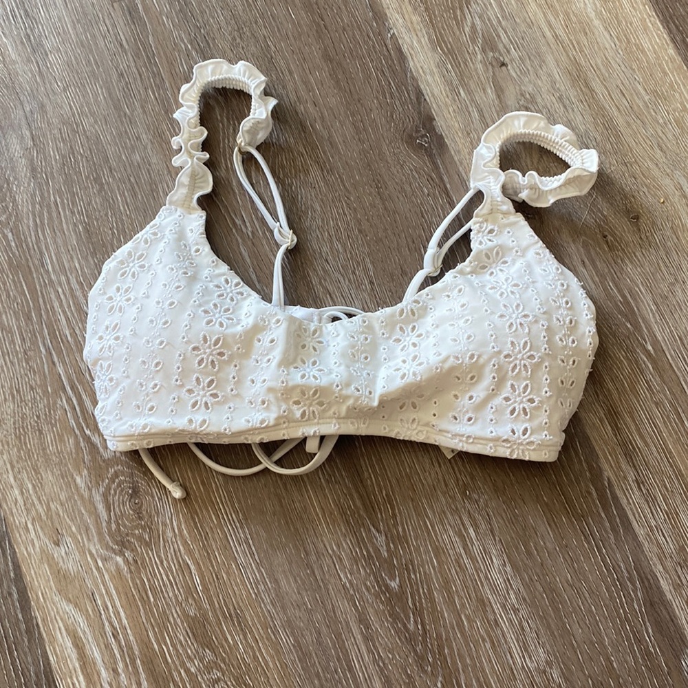 White Hollister bikini top